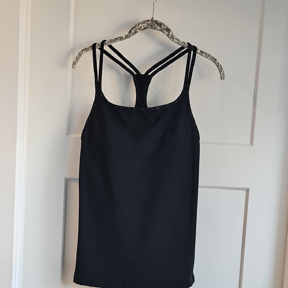 Fabletics Women's Athletic Black Racerback Top